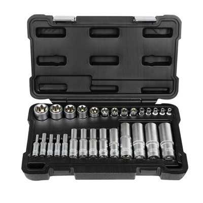 The Driver Warehouse | Jogo 28 Chaves TORX Curtas e Longas Zincadas The Driver Warehouse | Jogo 28 Chaves TORX Curtas e Longas Zincadas